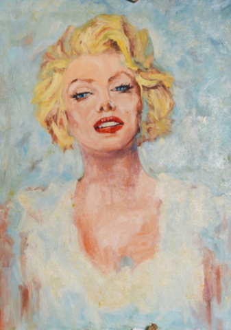 Unknown painter - Marilyn Monroe <br />Peak of surrealism - Ivan Vukoja (famous art critic). Better than Warhole. You can compare<br />50x70cm